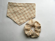 Load image into Gallery viewer, Yellow Plaid Scrunchy
