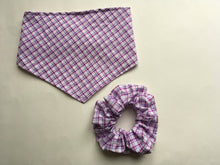Load image into Gallery viewer, Purple Plaid Scrunchy
