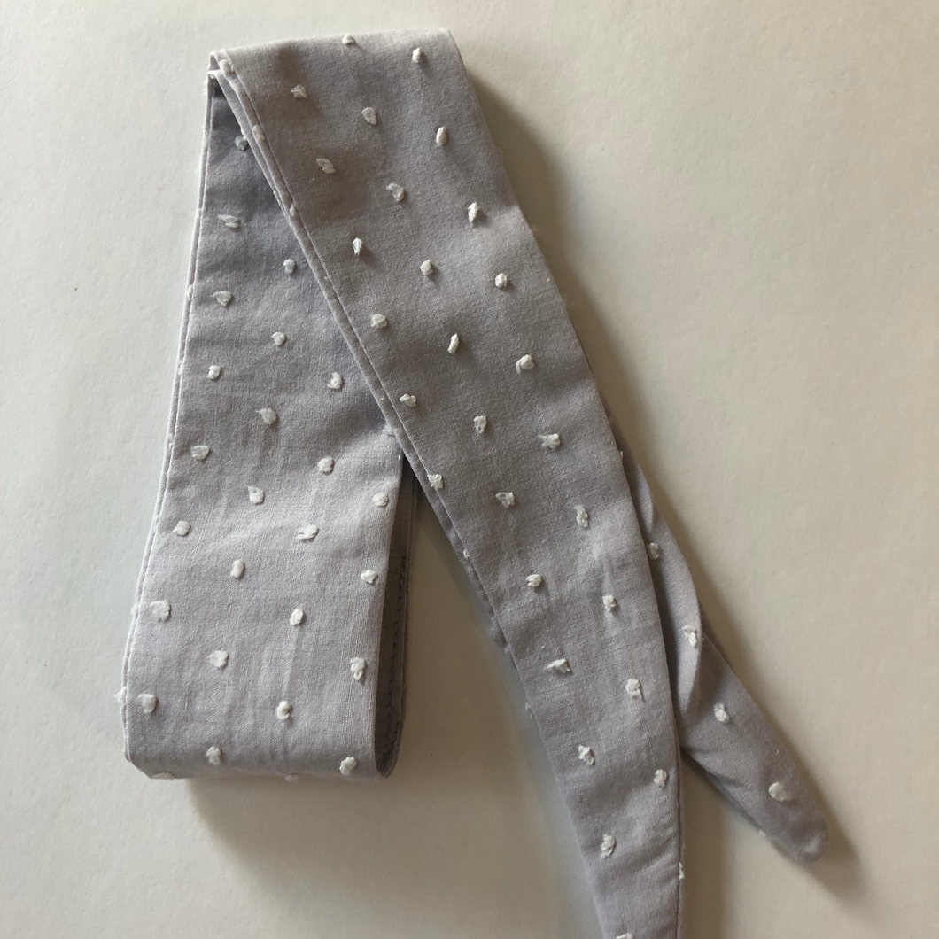 Grey Dotted Scarf