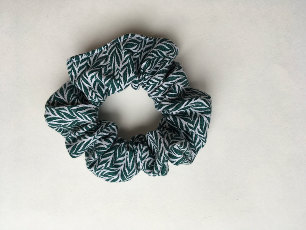 Green Leaves and Vines Scrunchy